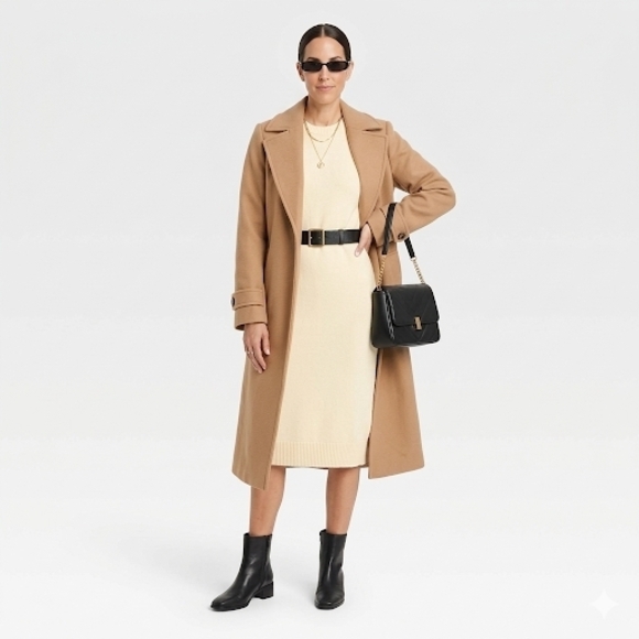 Universal Thread Cream Knit Midi Dress - Picture 3 of 6